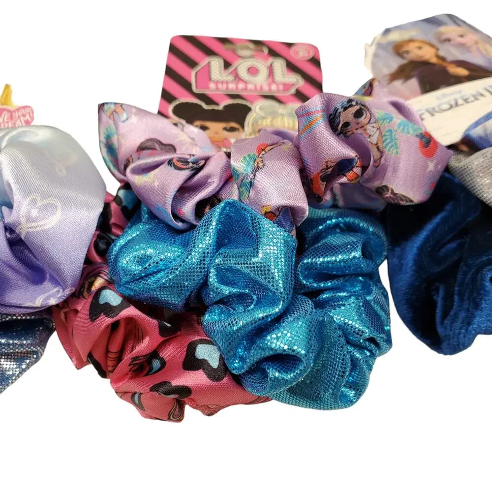 Disney Frozen Scrunchies JoJo Siwa Bow Scrunchies LOL Surprise Girls Scrunchies